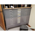 Grey Stacking 10 Drawer Map Plan Flat File Cabinet 39.5x49.5x43T